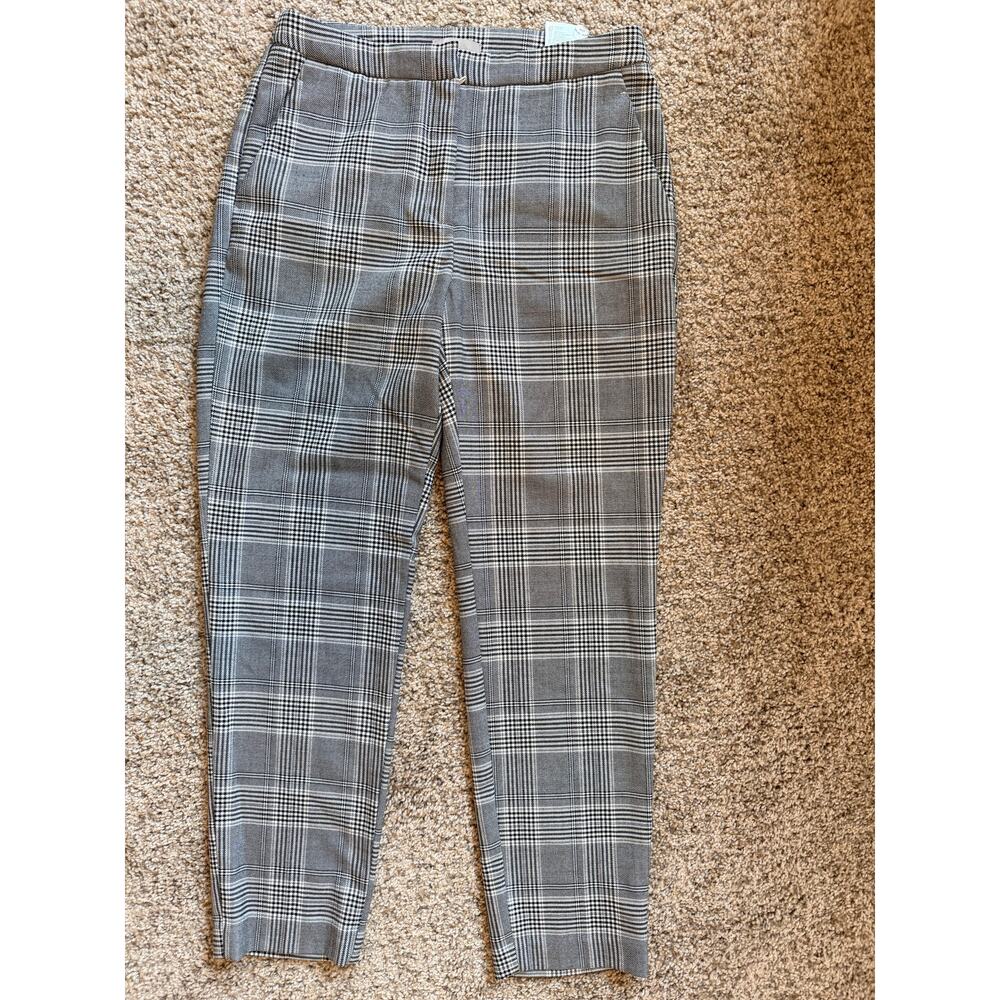3 for $9 H&M cigarette pants gray plaid EUC 4